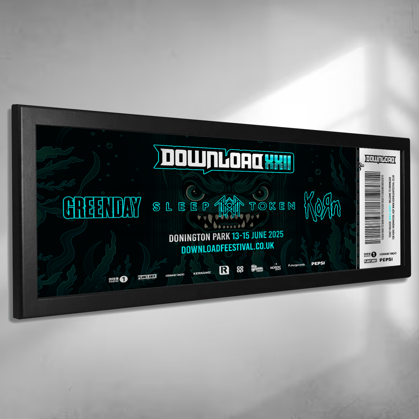 Download Festival Giant Novelty Personalised Souvenir Ticket Poster