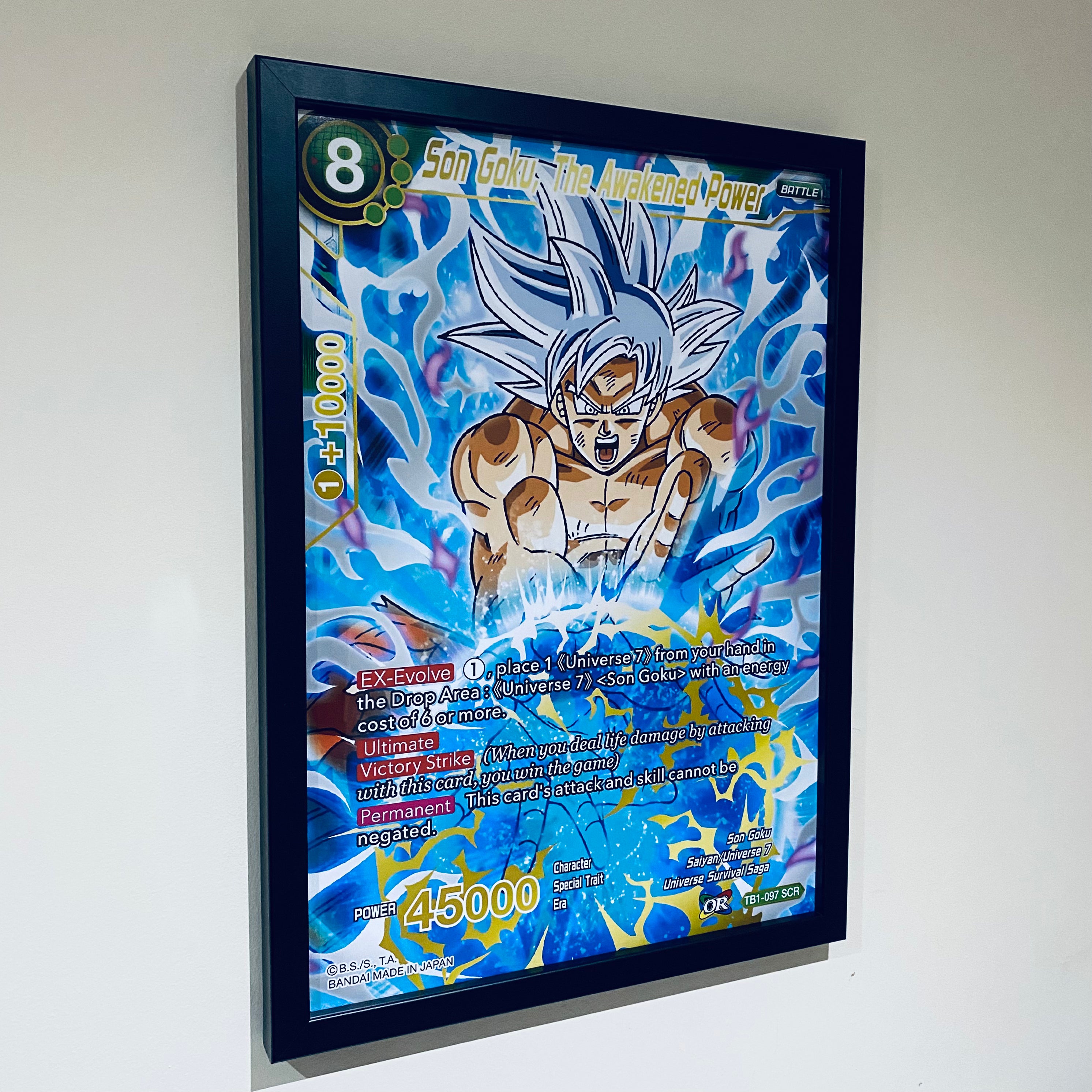 son goku the awakened power booster box Son Goku, The Awakened Power TB1-097 SCR Poster Print