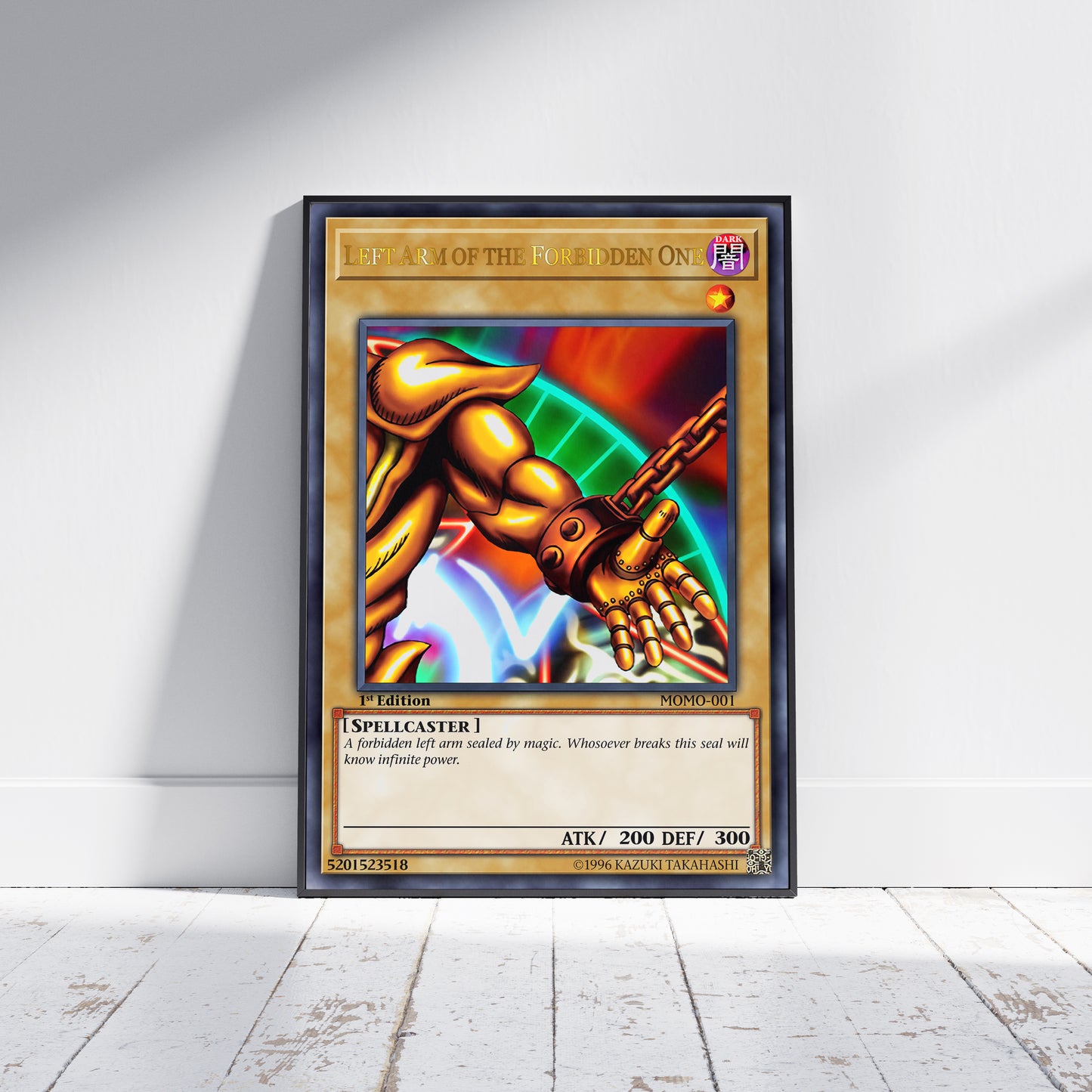 Yu-Gi-Oh! 1st Edition Exodia The Forbidden One (All 5 Pieces) Poster Prints - Frame Options