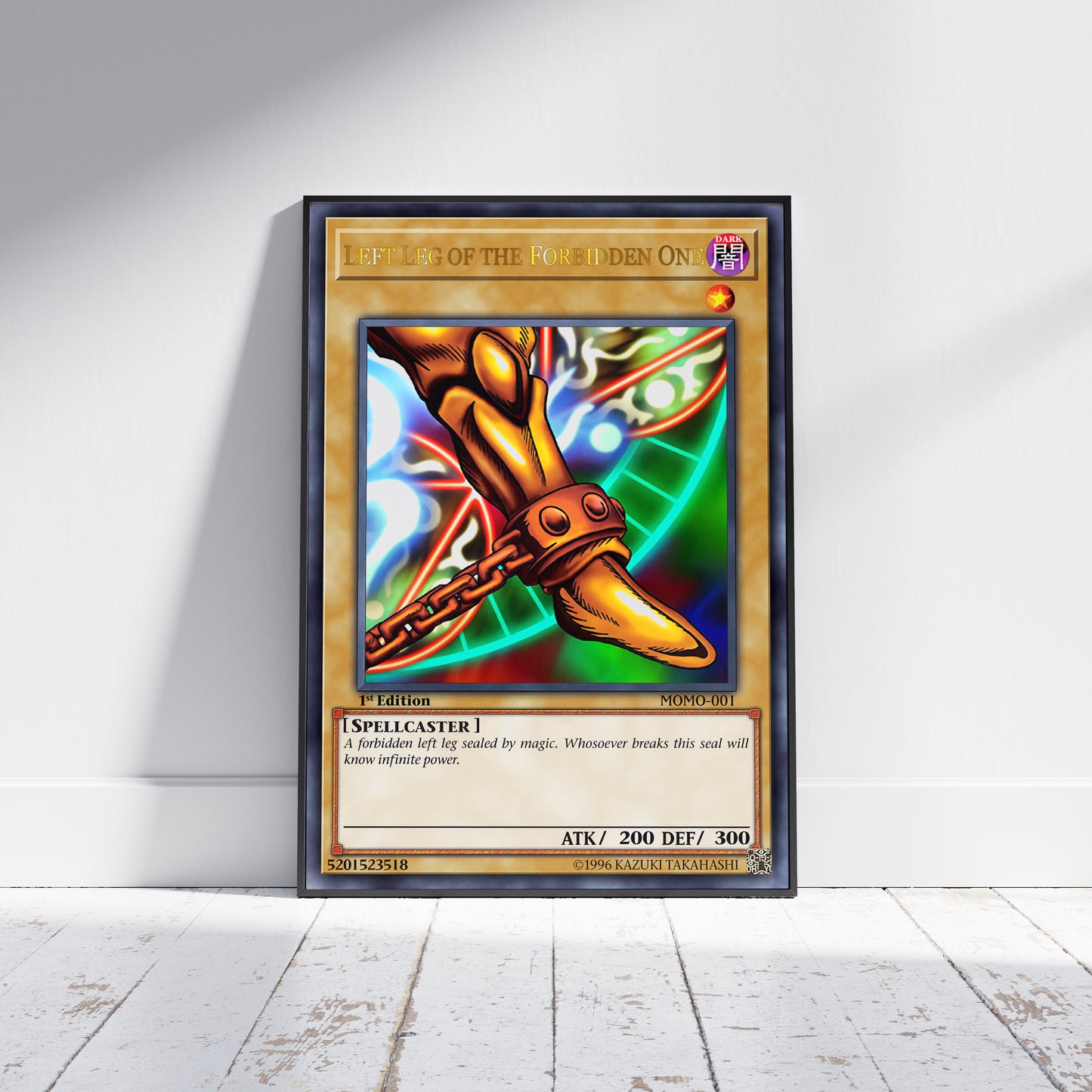 Yu-Gi-Oh! 1st Edition Exodia The Forbidden One (All 5 Pieces) Poster Prints - Frame Options