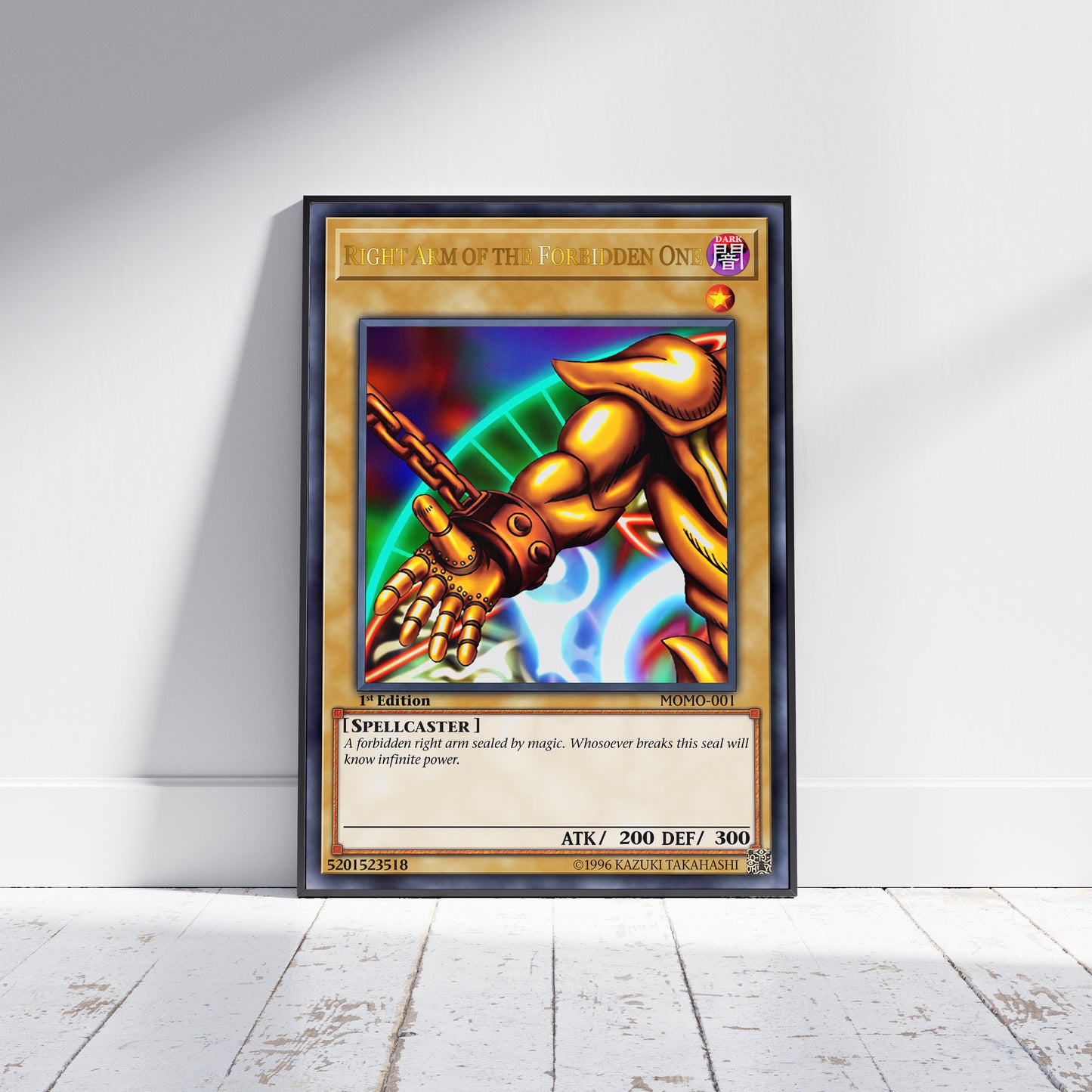 Yu-Gi-Oh! 1st Edition Exodia The Forbidden One (All 5 Pieces) Poster Prints - Frame Options