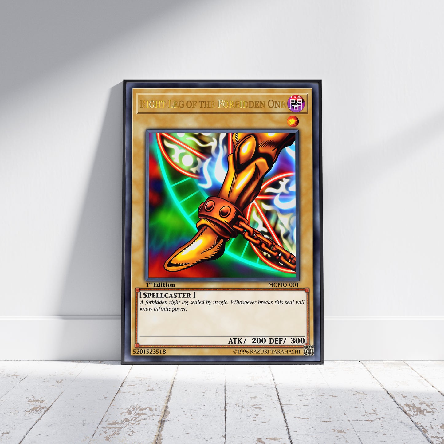 Yu-Gi-Oh! 1st Edition Exodia The Forbidden One (All 5 Pieces) Poster Prints - Frame Options