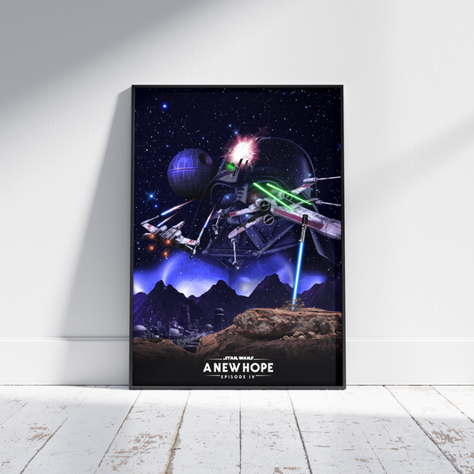 Star Wars IV A New Hope Poster Print - Framed Options