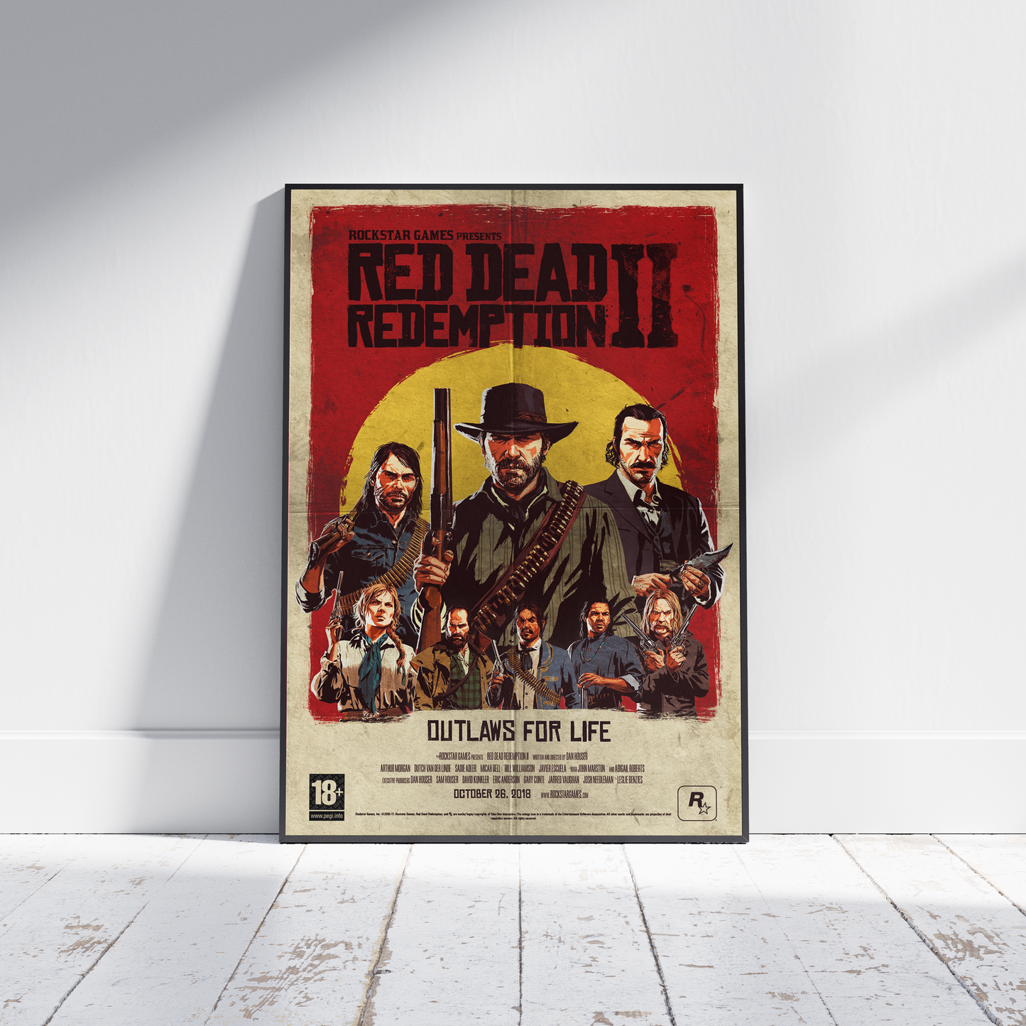 Red Dead Redemption 2 Poster Print - Framed Options
