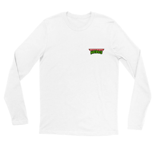 Long Sleeve Nerd Shirt TMNT Style