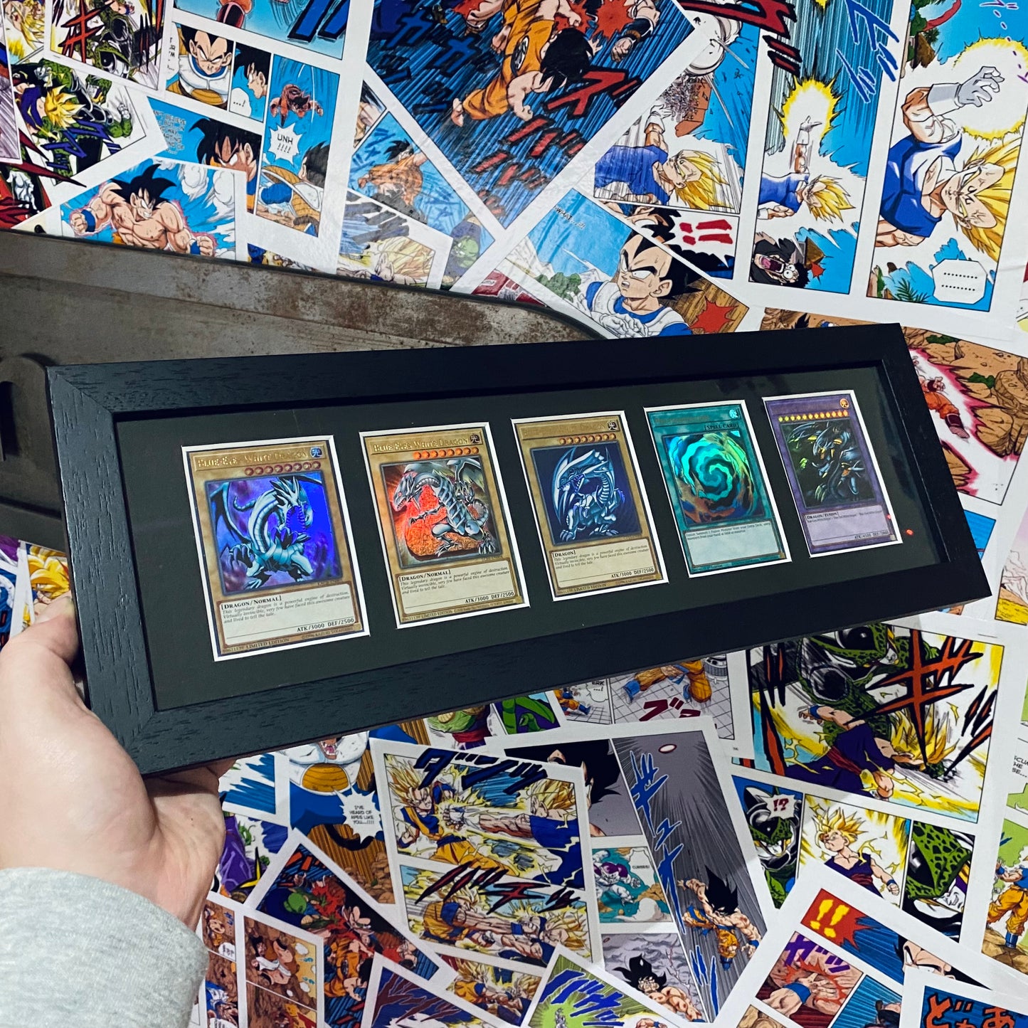framed yugioh cards Yu-Gi-Oh! Blue Eyes White Dragon/Ultimate Dragon Framed Cards