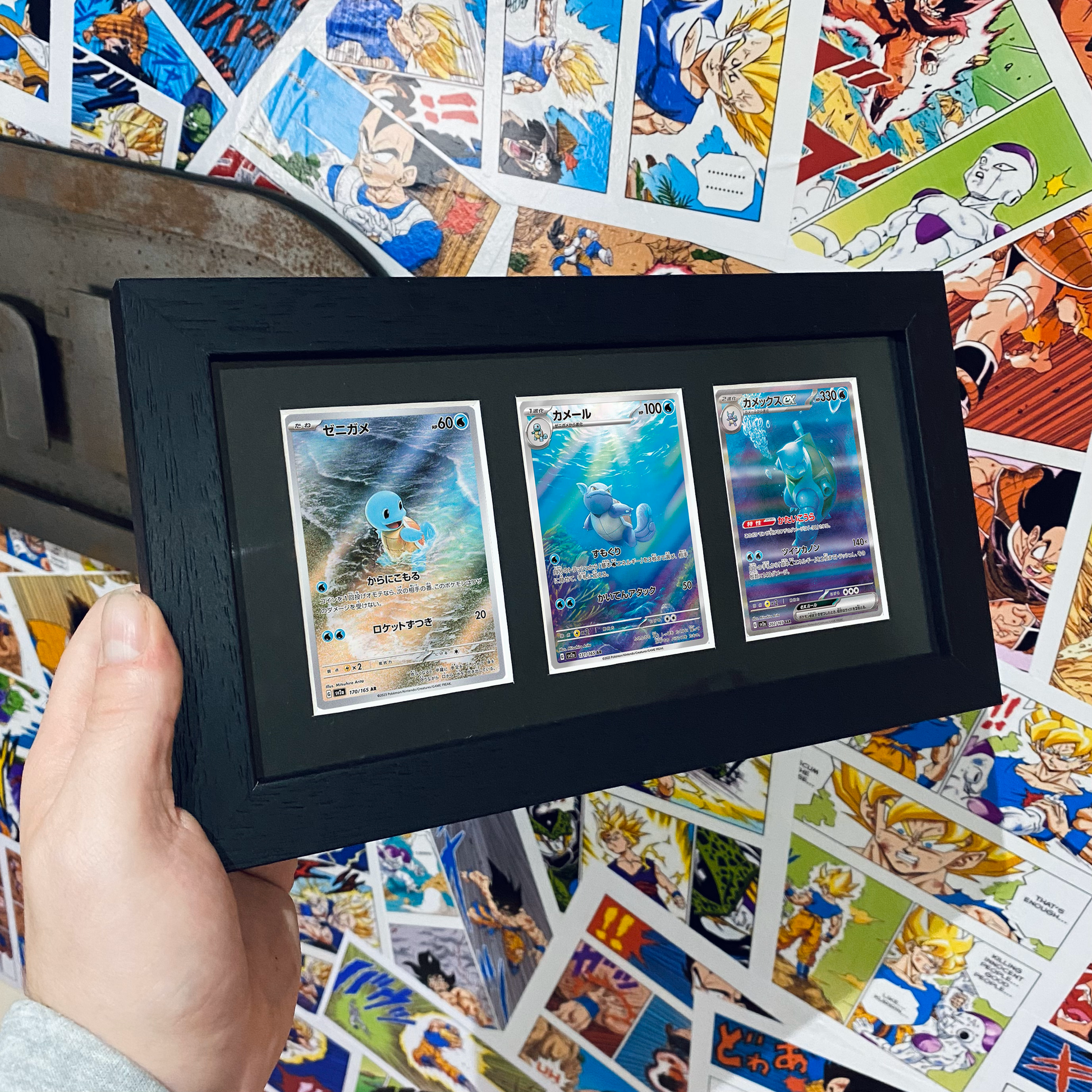 Pokemon 151 Japanese Water Starter Card Frame MomentoBrand Pokemon 151 Japanese Water Starter Card Frame MomentoBrand