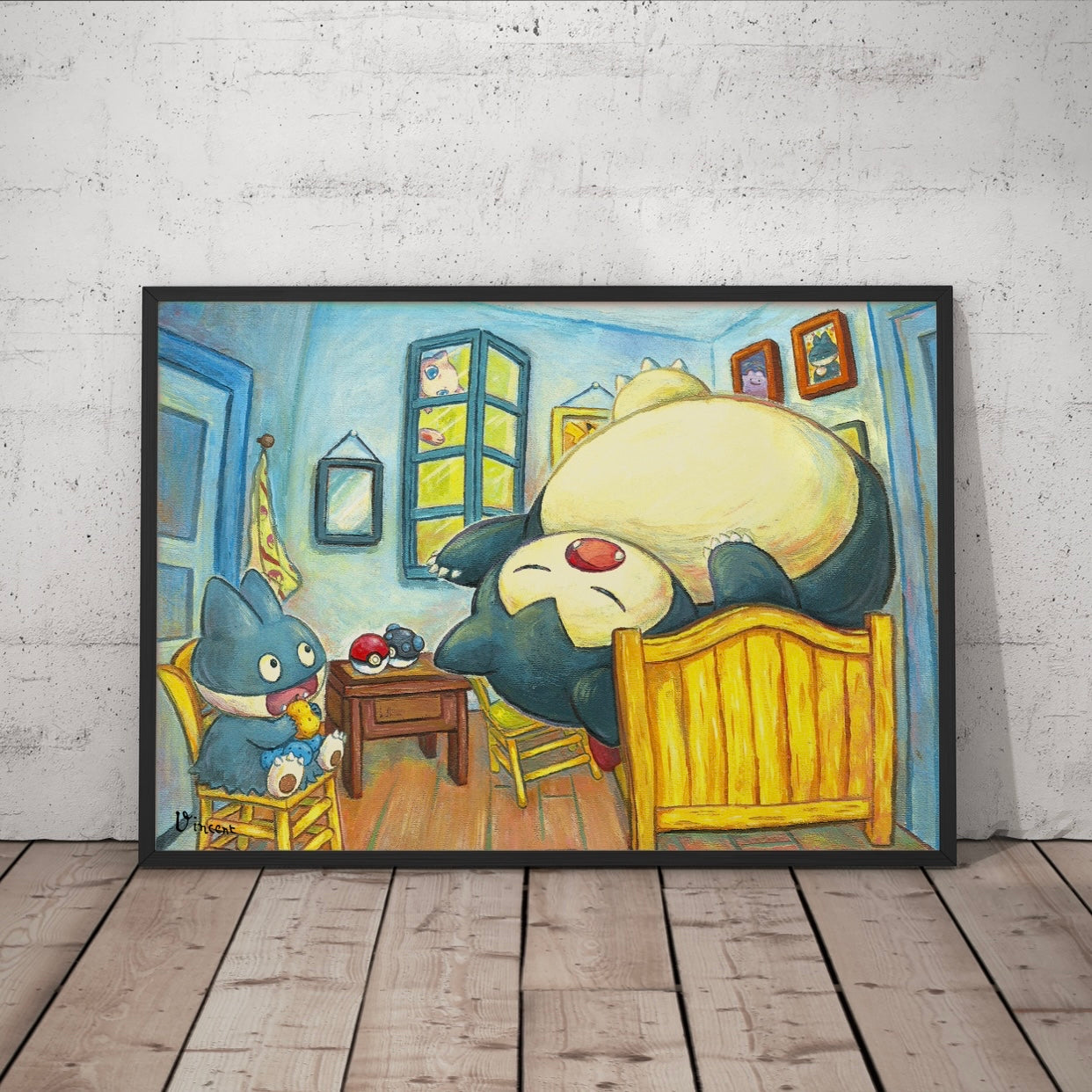 Carta Promo Snorlax Con Munchlax & Mew Pokemon X Van Gogh ACG Art - Foto 8