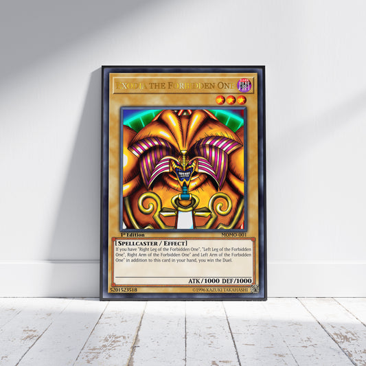 Yu-Gi-Oh! 1st Edition Exodia The Forbidden One (All 5 Pieces) Poster Prints - Frame Options